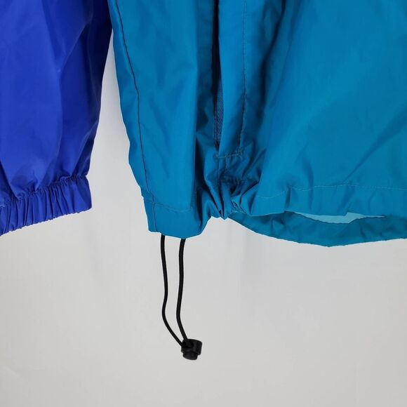 COLUMBIA  women's S blue color block lightweight hooded zip up jacket - Picture 7 of 8